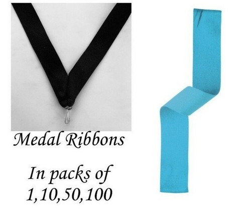 Light blue medal ribbons with - light,