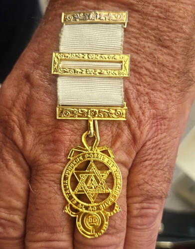 Masonic craft jewel medal with - masonic,