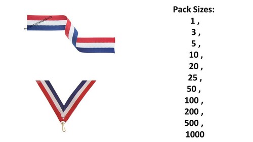 Red white blue - blue, medal