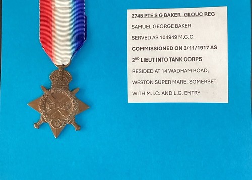 Ww1 medal lieut tank - ww1,