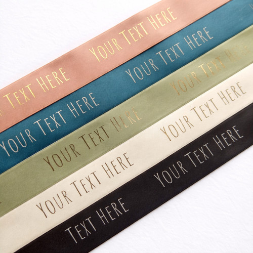 Personalised satin ribbon - satin,