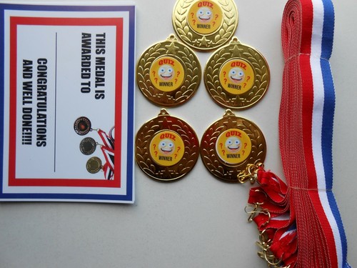 Quiz winner medals set - quiz,