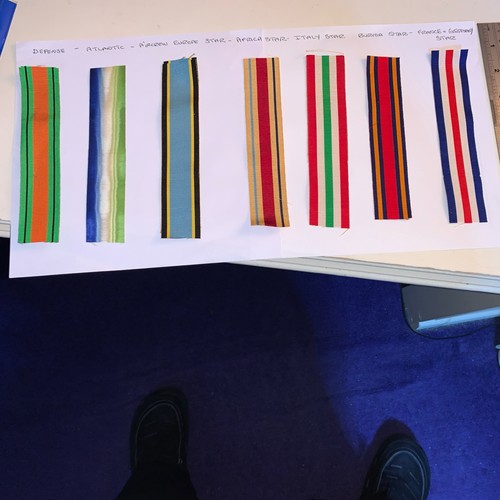 Medal ribbons seven different - ,