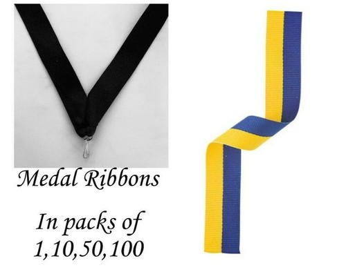 Blue and yellow medal - medal, ribbons