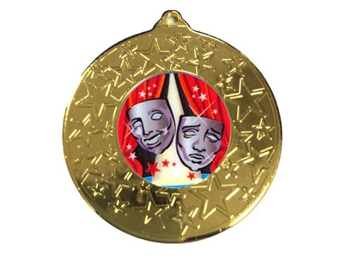 Drama medal with ribbon - medal,