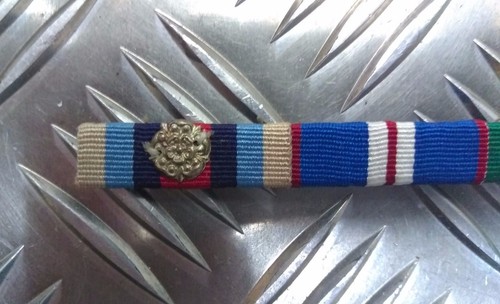 British dress medal - dress, ribbon