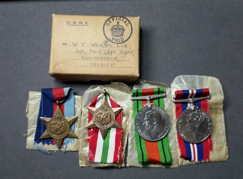 Ww2 medals issue box lt - issue,