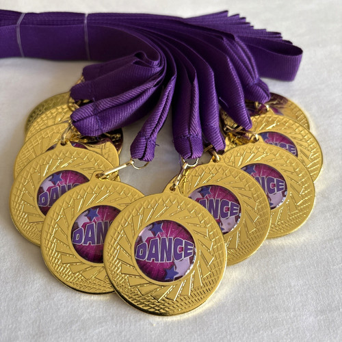Dance medals purple - dance,