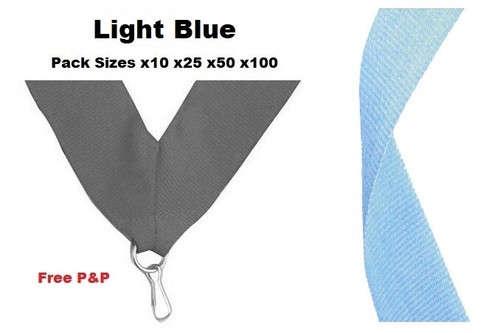 Light sky blue medal ribbons - light/sky,