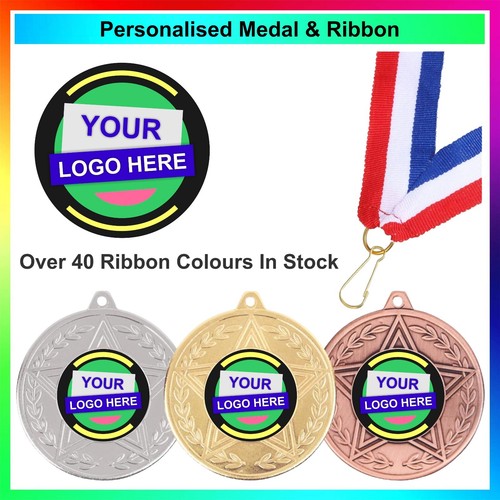 Personalised medal and centre - personalised,